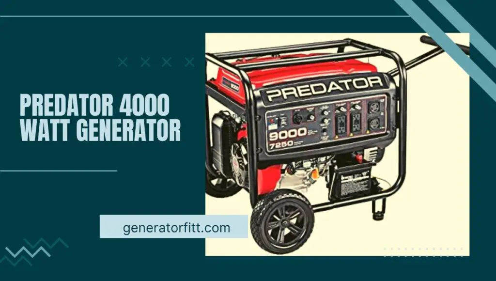 Predator 4000 Watt Generator