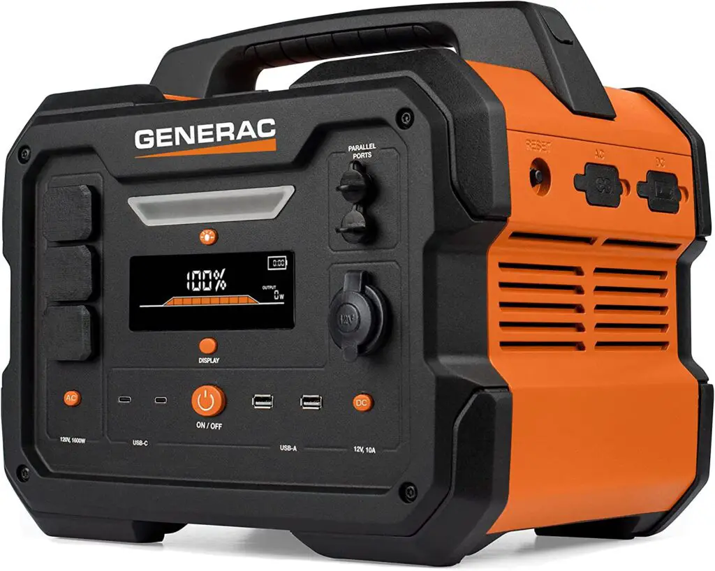 Generac GB1000 1086Wh Portable Battery Power Station Generator with Lithium-Ion NMC