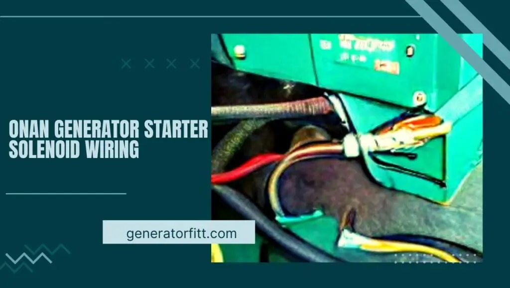 Onan Generator Starter Solenoid Wiring