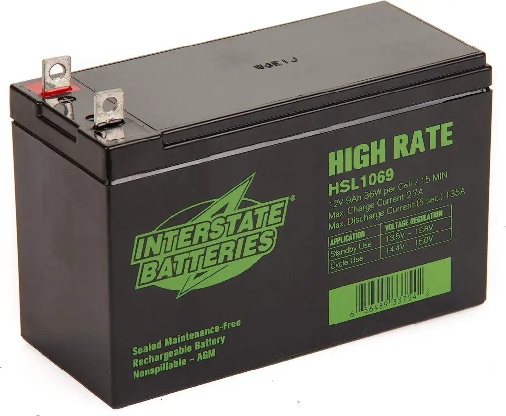 Interstate Batteries 12V 9Ah High Rate Battery
