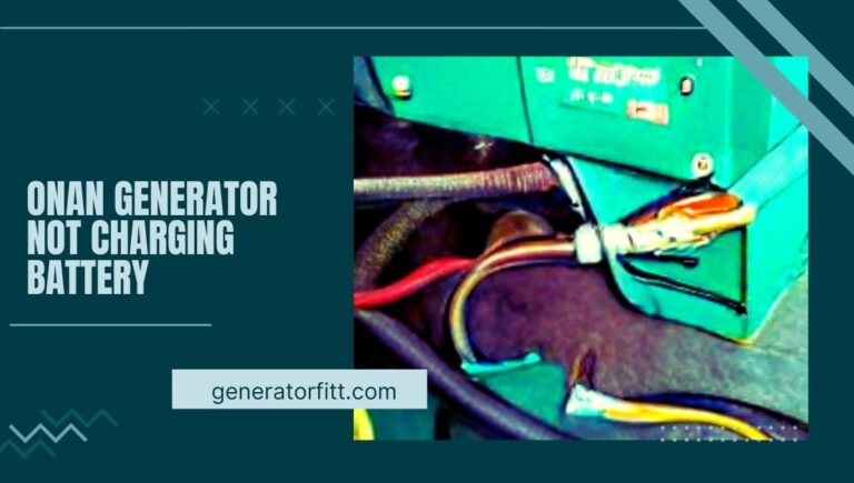 Onan Generator Not Charging Battery: Causes and Solutions