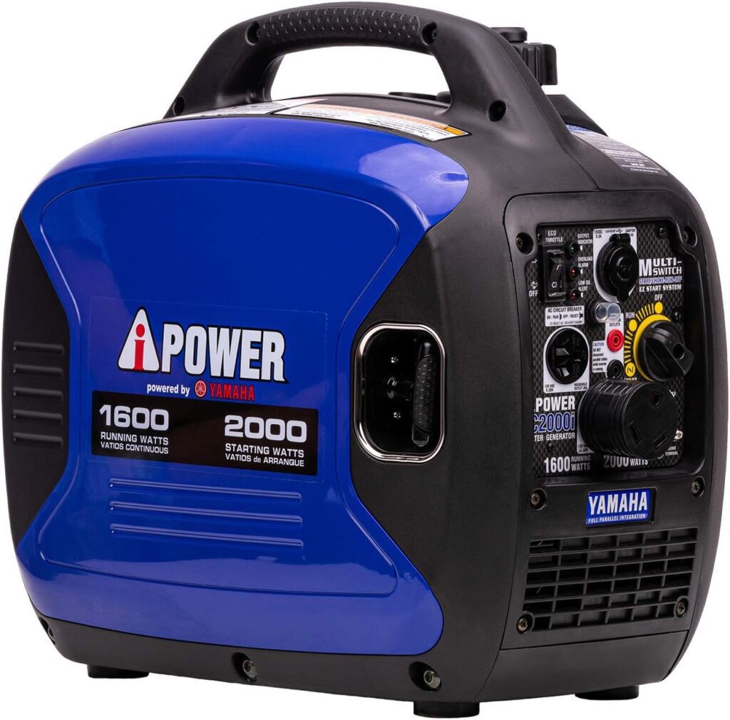 A-iPower Portable Inverter Generator, 2000W Ultra-Quiet Powered By Yamaha Engine RV Ready