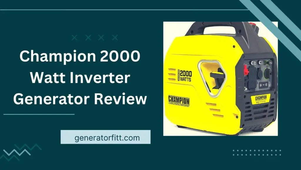 Champion 2000 watt Inverter Generator Review