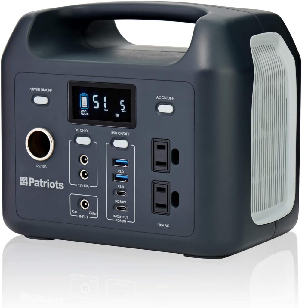 Patriot Power Sidekick 300wH Power Station, AC Fast Charging in 4.5 Hours