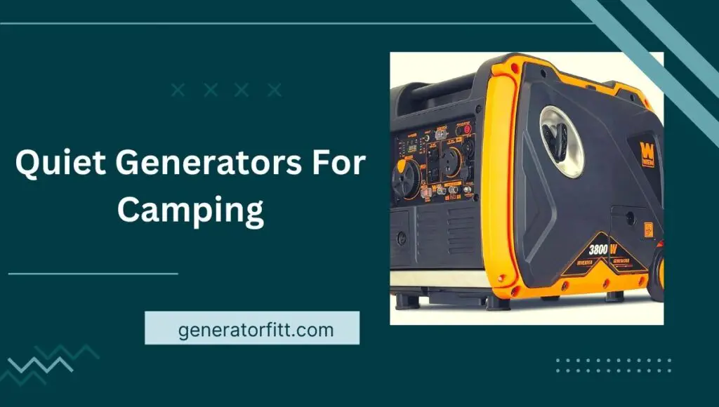 Quiet Generators For Camping